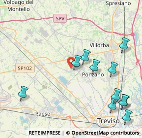 Mappa Vicolo della Serenissima, 31050 Ponzano Veneto TV, Italia (5.06727)