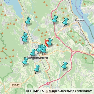 Mappa Via Santa Cristinetta SS 142 Borgomanero-Arona, 28013 Gattico NO, Italia (3.72231)