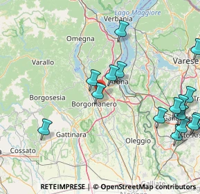 Mappa Via Santa Cristinetta SS 142 Borgomanero-Arona, 28013 Gattico NO, Italia (20.27063)