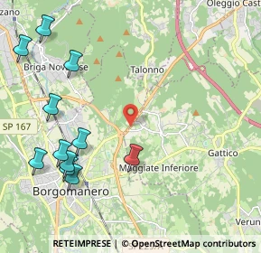 Mappa Via Santa Cristinetta SS 142 Borgomanero-Arona, 28013 Gattico NO, Italia (2.62273)