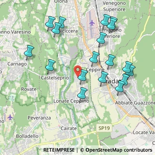 Mappa Via Benjamin Franklin, 21050 Lonate Ceppino VA, Italia (2.23056)