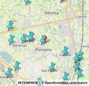 Mappa Via Caotorta, 31050 Ponzano Veneto TV, Italia (2.96)