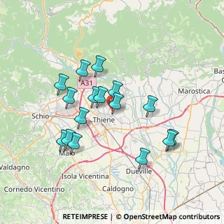 Mappa Via Sant'Anastasia, 36030 Zugliano VI, Italia (6.60063)
