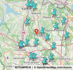 Mappa Via Vittorio Veneto, 21050 Lonate Ceppino VA, Italia (9.5075)