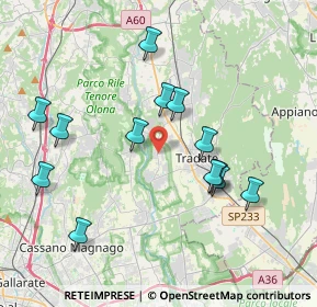 Mappa Via Vittorio Veneto, 21050 Lonate Ceppino VA, Italia (3.85154)
