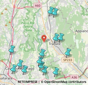 Mappa Via Vittorio Veneto, 21050 Lonate Ceppino VA, Italia (5.03786)