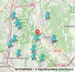 Mappa Via Vittorio Veneto, 21050 Lonate Ceppino VA, Italia (4.57)