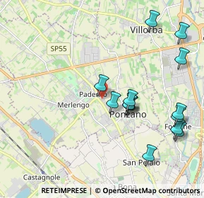 Mappa Via Aquileia, 31050 Ponzano Veneto TV, Italia (2.15214)