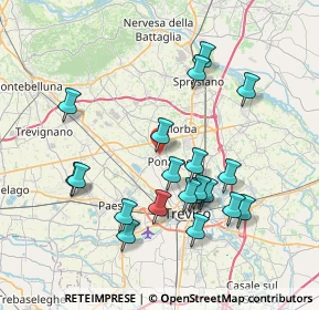 Mappa Via Aquileia, 31050 Ponzano Veneto TV, Italia (7.45)