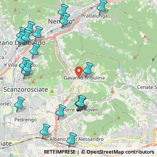 Mappa Via Valle Gavarnia, 24020 Scanzorosciate BG, Italia (2.941)
