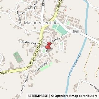 Mappa Via Divisione Julia, 34, 36064 Mason Vicentino, Vicenza (Veneto)