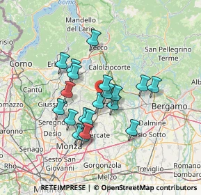 Mappa Via Beolco, 23887 Olgiate Molgora LC, Italia (11.2555)