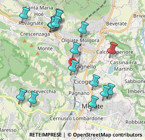 Mappa Via Beolco, 23887 Olgiate Molgora LC, Italia (2.22438)