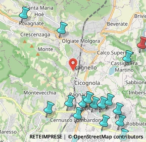 Mappa Via Beolco, 23887 Olgiate Molgora LC, Italia (3.2895)