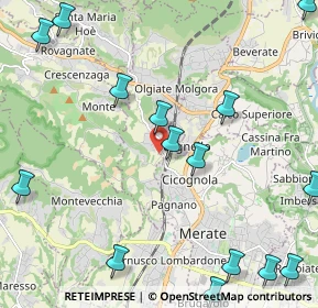 Mappa Via Beolco, 23887 Olgiate Molgora LC, Italia (2.94667)