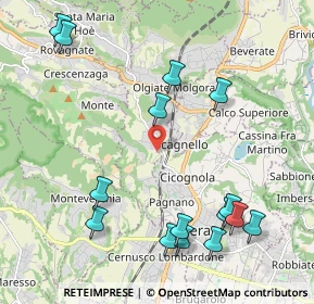 Mappa Via Beolco, 23887 Olgiate Molgora LC, Italia (2.47333)