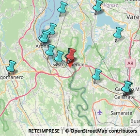 Mappa Via Repubblica, 28053 Castelletto sopra Ticino NO, Italia (8.93)