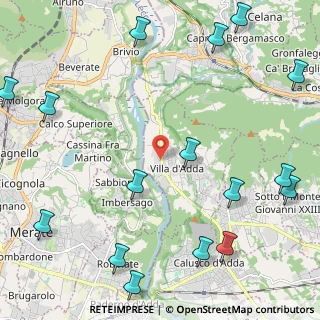 Mappa Via Zappello, 24030 Villa d'Adda BG, Italia (3.1425)