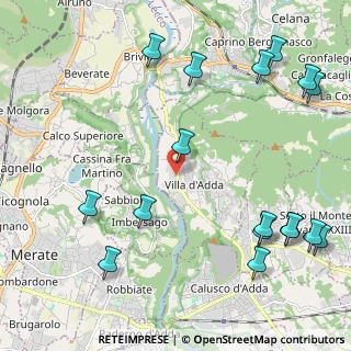 Mappa Via Zappello, 24030 Villa d'Adda BG, Italia (2.86059)