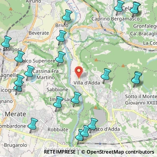 Mappa Via Zappello, 24030 Villa d'Adda BG, Italia (3.105)