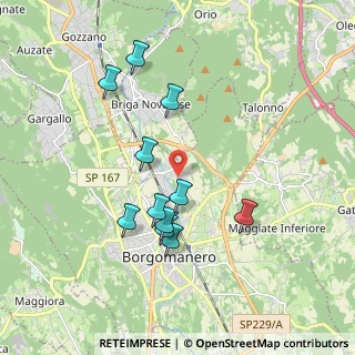 Mappa Via Eugenio Montale, 28021 Borgomanero NO, Italia (1.73909)