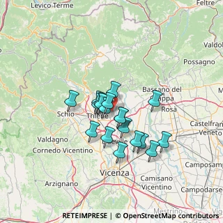 Mappa Via Togarelli, 36030 Sarcedo VI, Italia (9.58105)