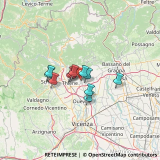 Mappa Via Togarelli, 36030 Sarcedo VI, Italia (8.44545)