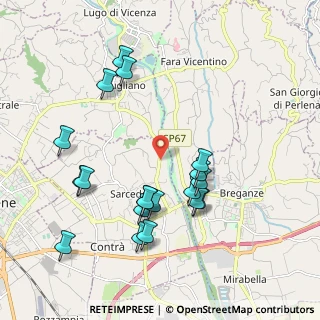 Mappa Via Togarelli, 36030 Sarcedo VI, Italia (2.03526)