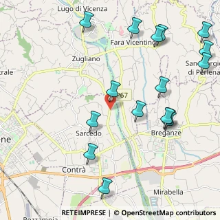 Mappa Via Togarelli, 36030 Sarcedo VI, Italia (2.58)