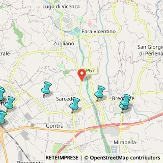 Mappa Via Togarelli, 36030 Sarcedo VI, Italia (3.51273)