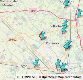 Mappa Via Tiepolo, 31050 Ponzano Veneto TV, Italia (5.7175)