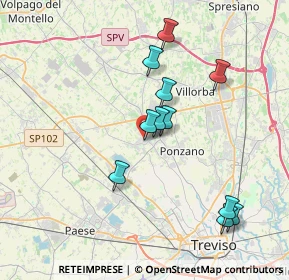 Mappa Via Tiepolo, 31050 Ponzano Veneto TV, Italia (3.52091)