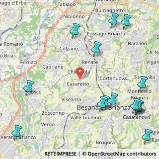 Mappa Via Antonio Gramsci, 20838 Renate MB, Italia (3.132)