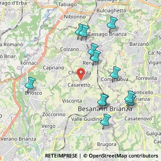 Mappa Via Antonio Gramsci, 20838 Renate MB, Italia (2.20667)