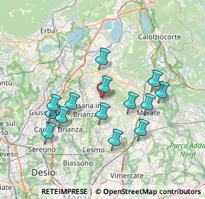 Mappa Via E. Fermi, 23897 Viganò LC, Italia (6.68571)