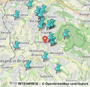 Mappa Via E. Fermi, 23897 Viganò LC, Italia (1.829)