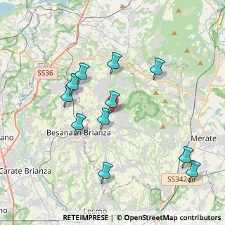 Mappa Via Enrico Fermi, 23897 Viganò LC, Italia (3.89455)