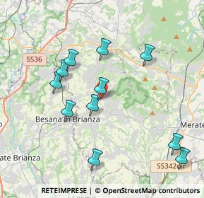 Mappa Via E. Fermi, 23897 Viganò LC, Italia (3.89455)