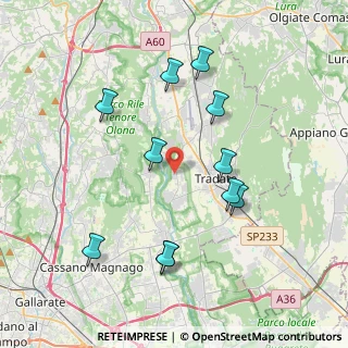 Mappa Via B. Franklin, 21050 Lonate Ceppino VA, Italia (3.86727)