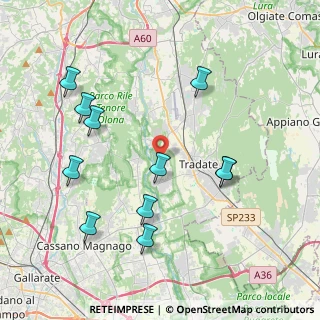 Mappa Via B. Franklin, 21050 Lonate Ceppino VA, Italia (4.27364)