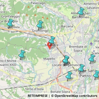 Mappa Via Vincenzo Bellini, 24030 Ambivere BG, Italia (2.84909)