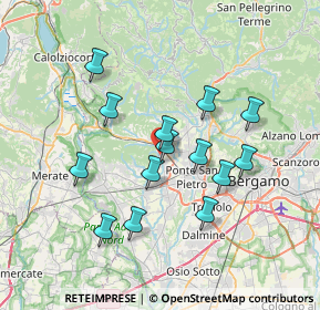 Mappa Via Vincenzo Bellini, 24030 Ambivere BG, Italia (6.41)