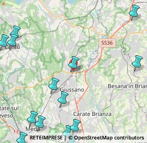 Mappa Via Achille Grandi, 22060 Arosio CO, Italia (6.52286)
