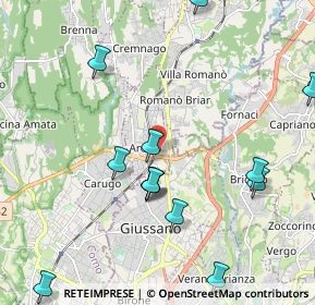 Mappa Via Achille Grandi, 22060 Arosio CO, Italia (2.51357)