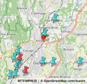 Mappa Via Achille Grandi, 22060 Arosio CO, Italia (2.75857)