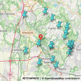 Mappa Via I Maggio, 22063 Cantù CO, Italia (5.2215)