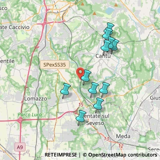 Mappa Via I Maggio, 22063 Cantù CO, Italia (3.59545)
