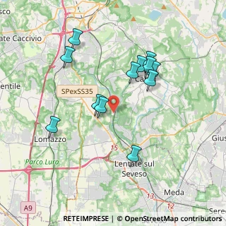 Mappa Via I Maggio, 22063 Cantù CO, Italia (3.53333)