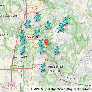 Mappa Via I Maggio, 22063 Cantù CO, Italia (3.72429)