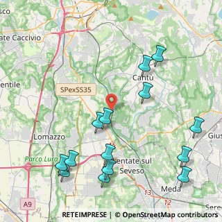 Mappa Via I Maggio, 22063 Cantù CO, Italia (5.04429)